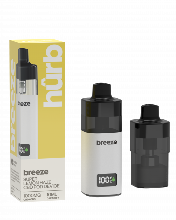 Hûrb Breeze 1000mg CBD/G Device and pod