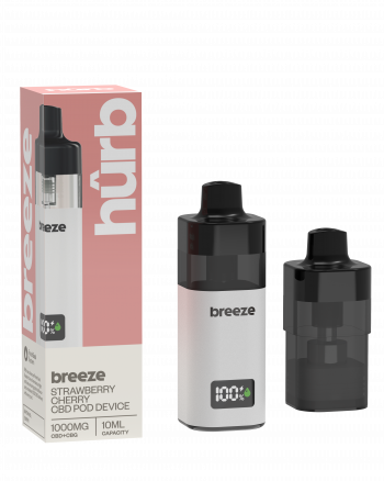Hûrb Breeze 1000mg CBD/G Device and pod - Image 4