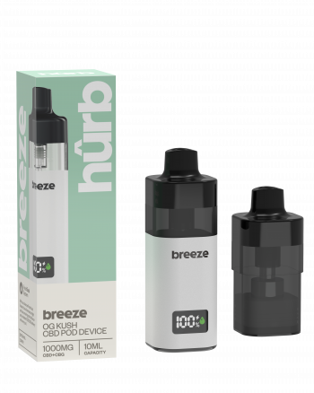 Hûrb Breeze 1000mg CBD/G Device and pod - Image 2